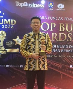 Bupati Irham Kalenggo, Raih Top Pembina BUMD Award 2026